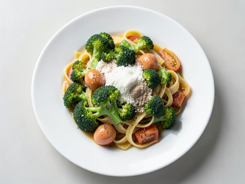 Frische Nudeln mit Lachs-Brokkoli-Cremesauce