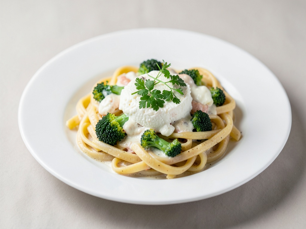 Cremige Nudeln mit Brokkoli und Ricotta