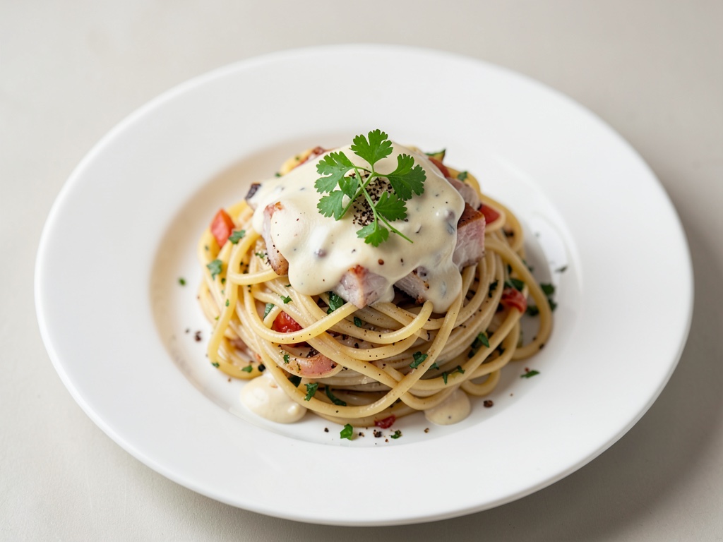 Fisch-Spaghetti mit cremiger Sauce