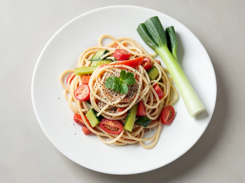 Bunte Wok-Nudeln mit Gemüse