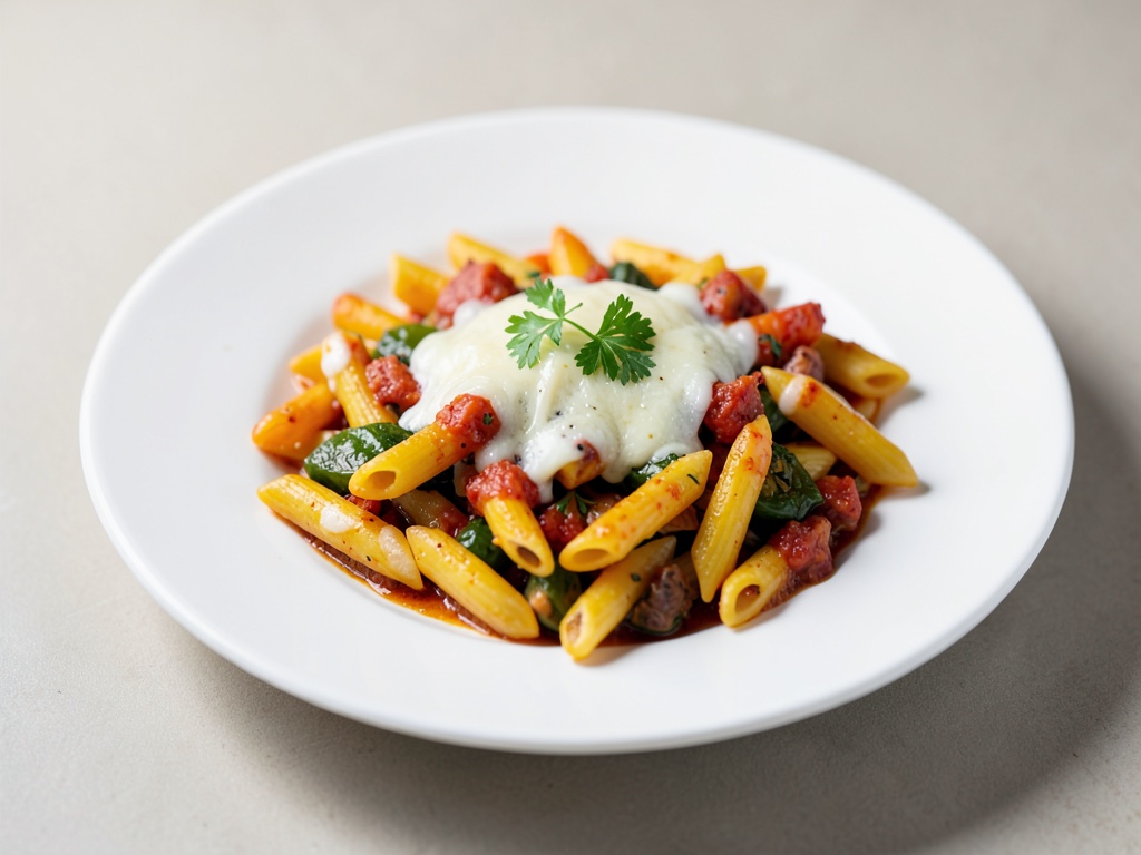 Ofengemüse-Penne mit Käse