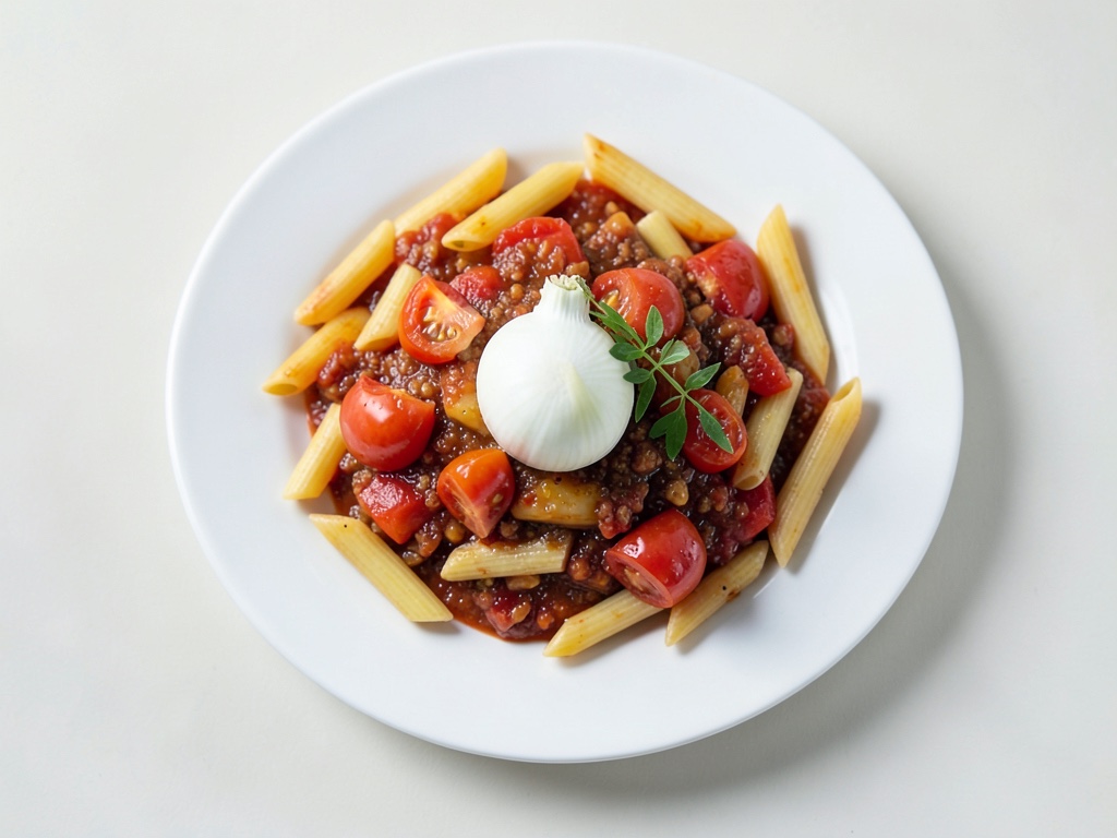 Penne mit cremiger Tomaten-Gemüse-Soße