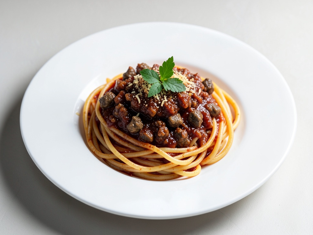 Klassische Spaghetti mit Hackfleischsauce