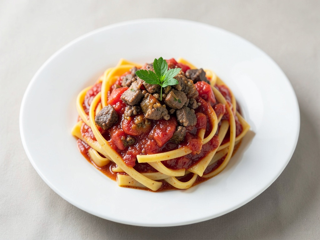Klassische Nudeln mit Hackfleisch-Tomaten-Soße