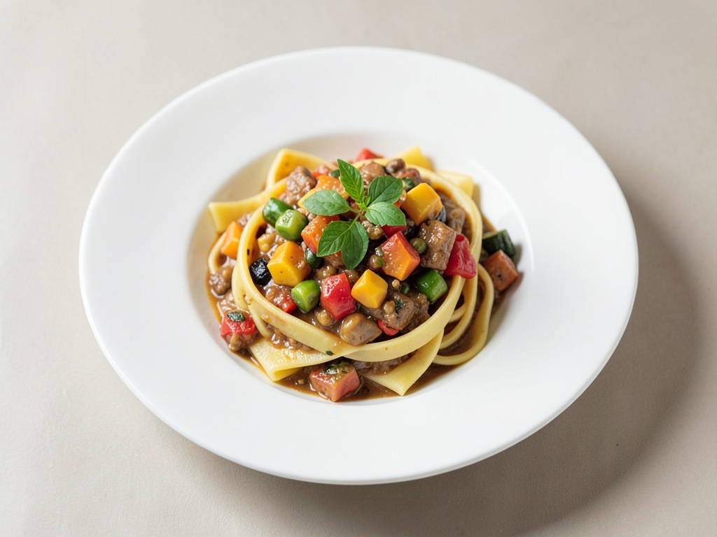 Pasta mit mediterrane Gemüsepfanne