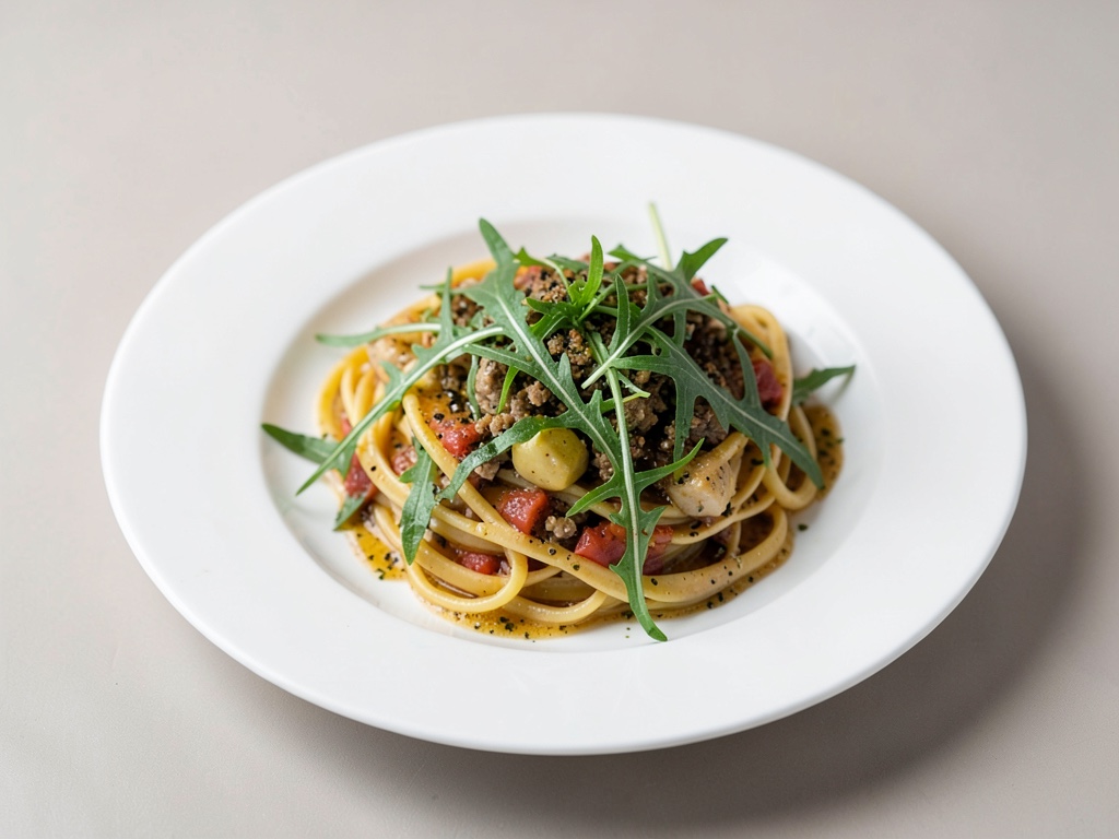 Nudeln mit Rucola