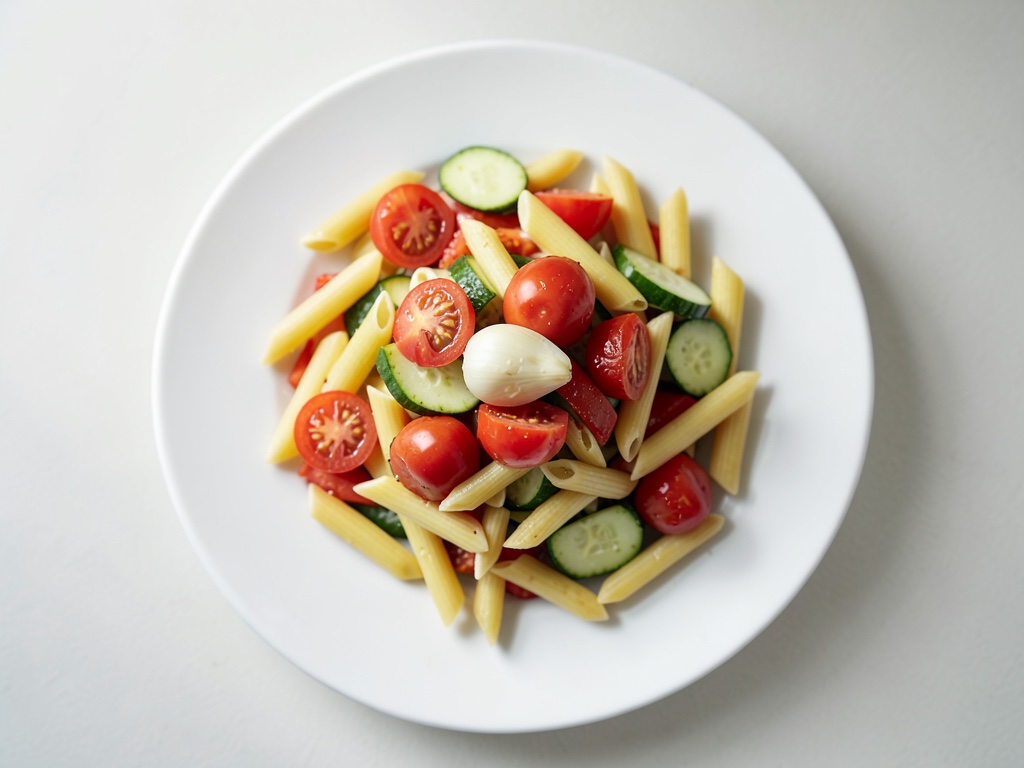 Penne mit frischer Tomaten-Zucchini-Sauce