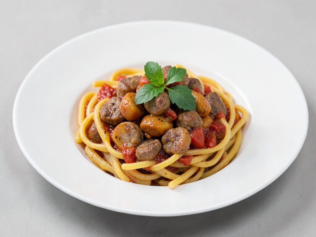 Kürbis-Wurst-Pasta