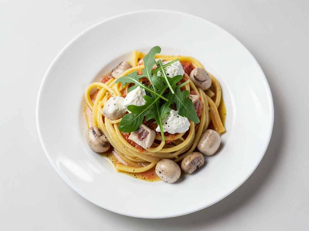 Kreative Nudeln mit Ziegenfrischkäse