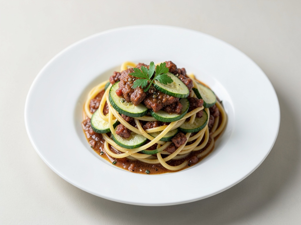 Pasta mit Zucchini und Chorizo