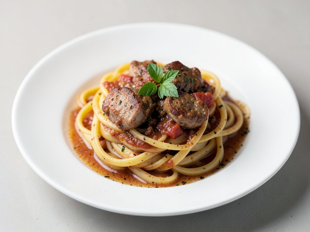 Italienische Nudel-Wurst-Pfanne