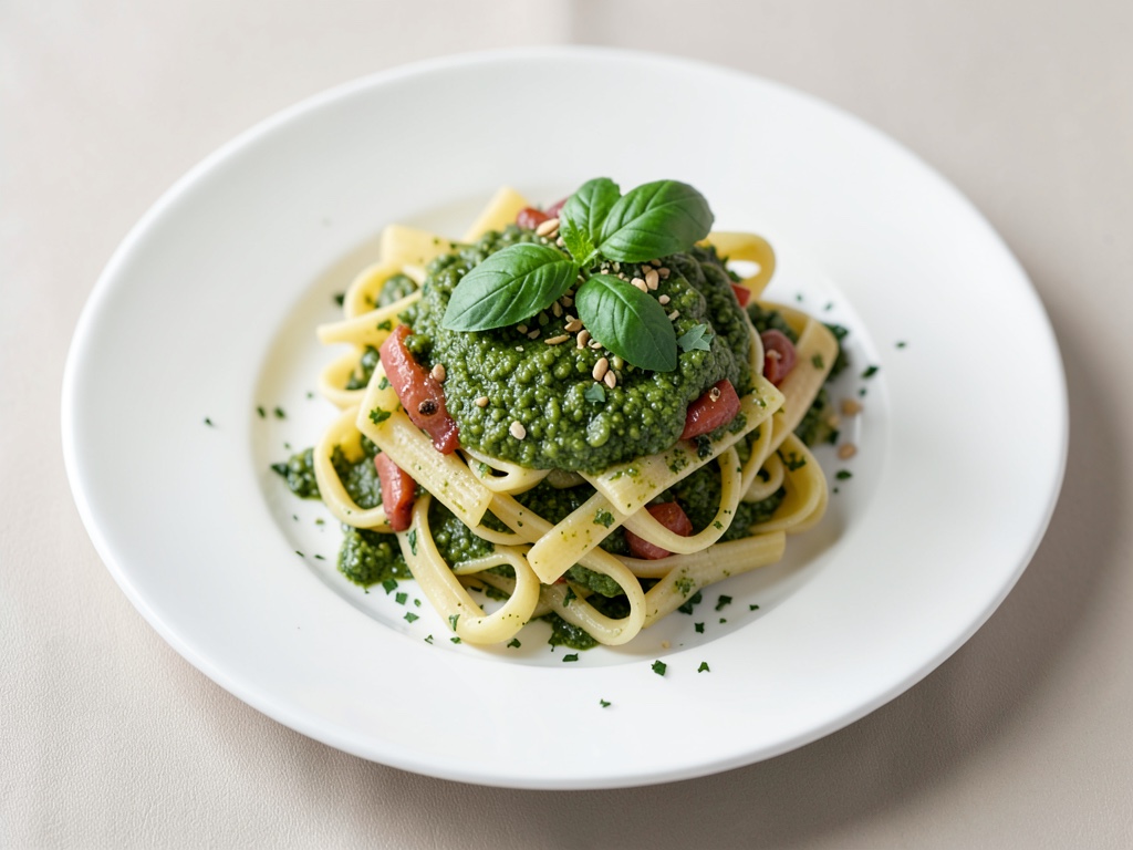 Nudelsalat mit hausgemachtem Pesto