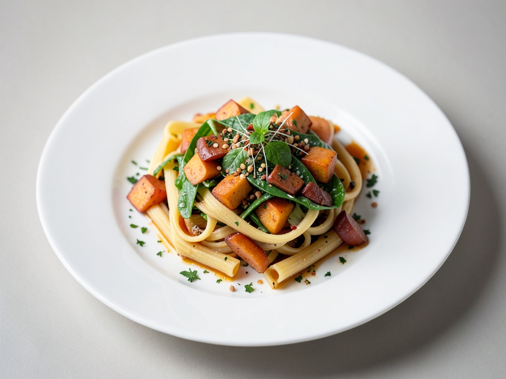 Nudelsalat mit Süßkartoffeln