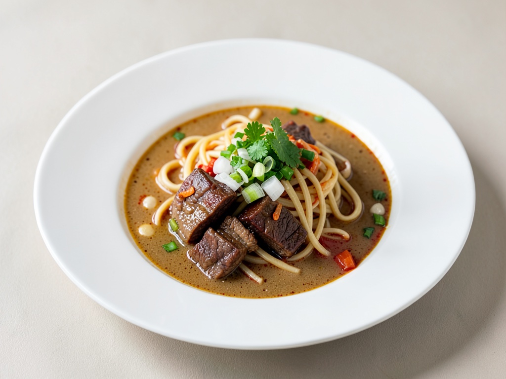 Asiatische Rindfleisch-Nudelsuppe
