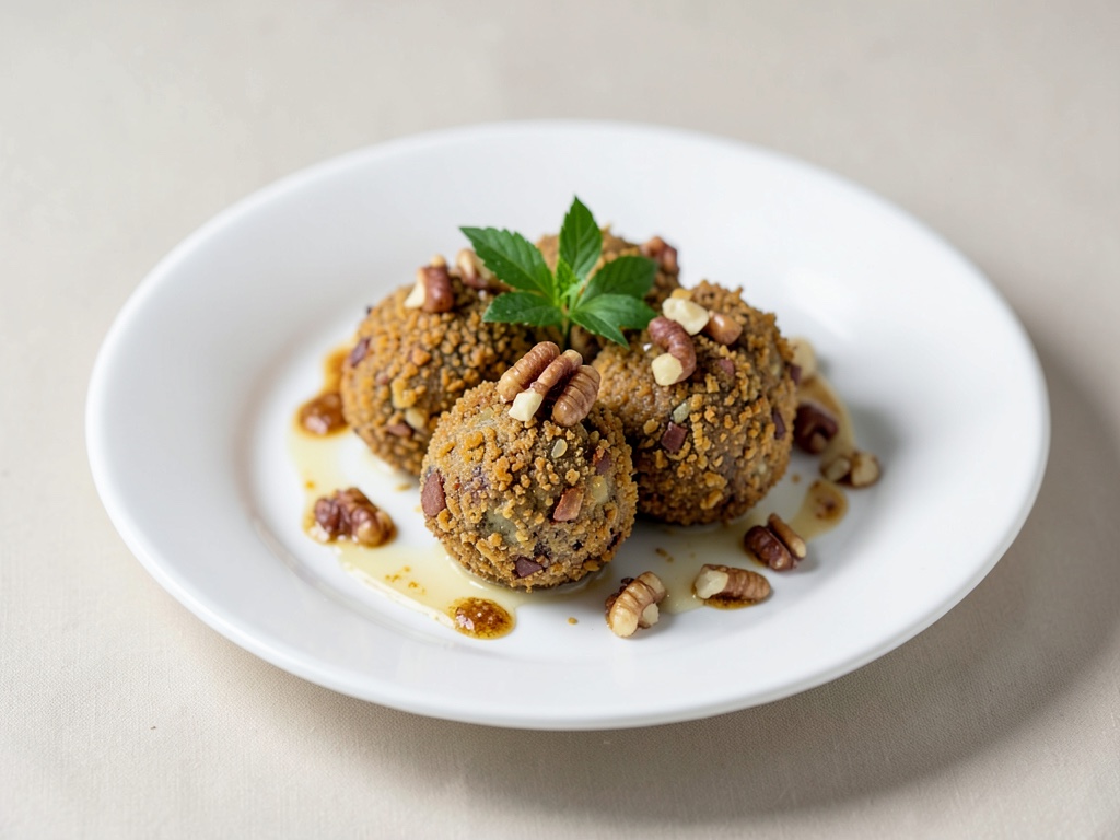 Polpette croccanti di formaggio fresco alle noci