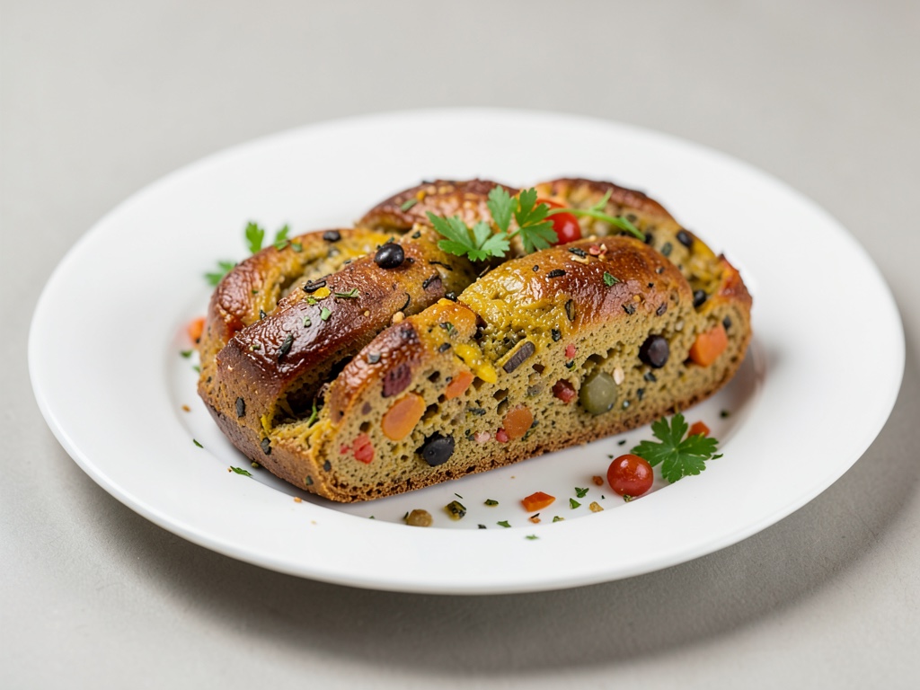 Cesto di pasta lievitata ai frutti secchi colorato