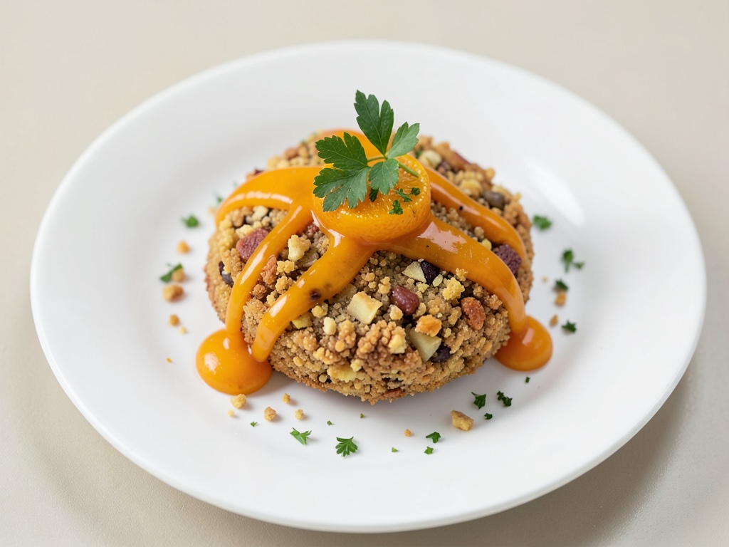 Galletas crujientes de nuez con glaseado de naranja