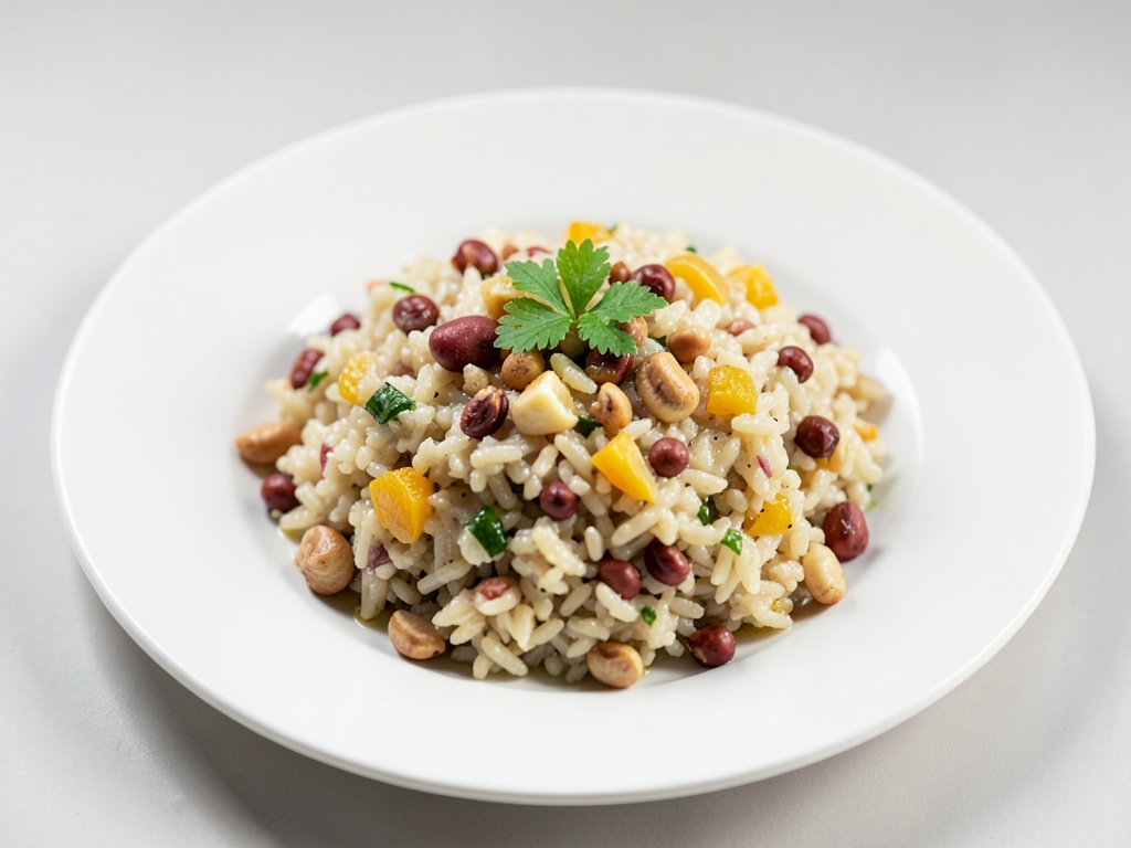 Riz sauvage crémeux aux noix et aux agrumes