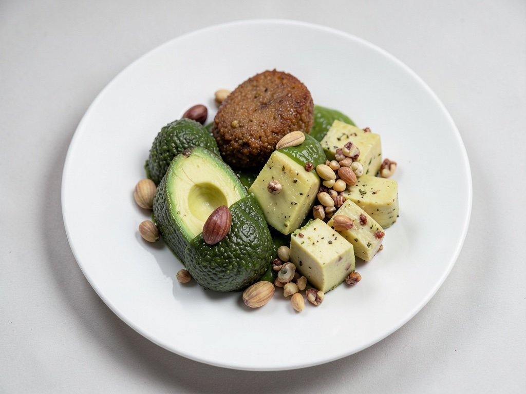 Barchette di avocado con gelato alle noci fatto in casa