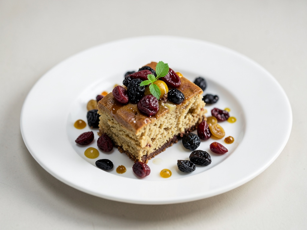 Torta succulenta alle noci con frutta secca