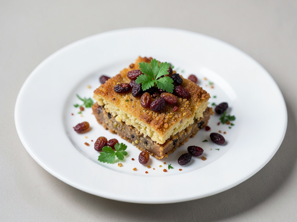 Torta croccante alle noci con uvetta e grappa