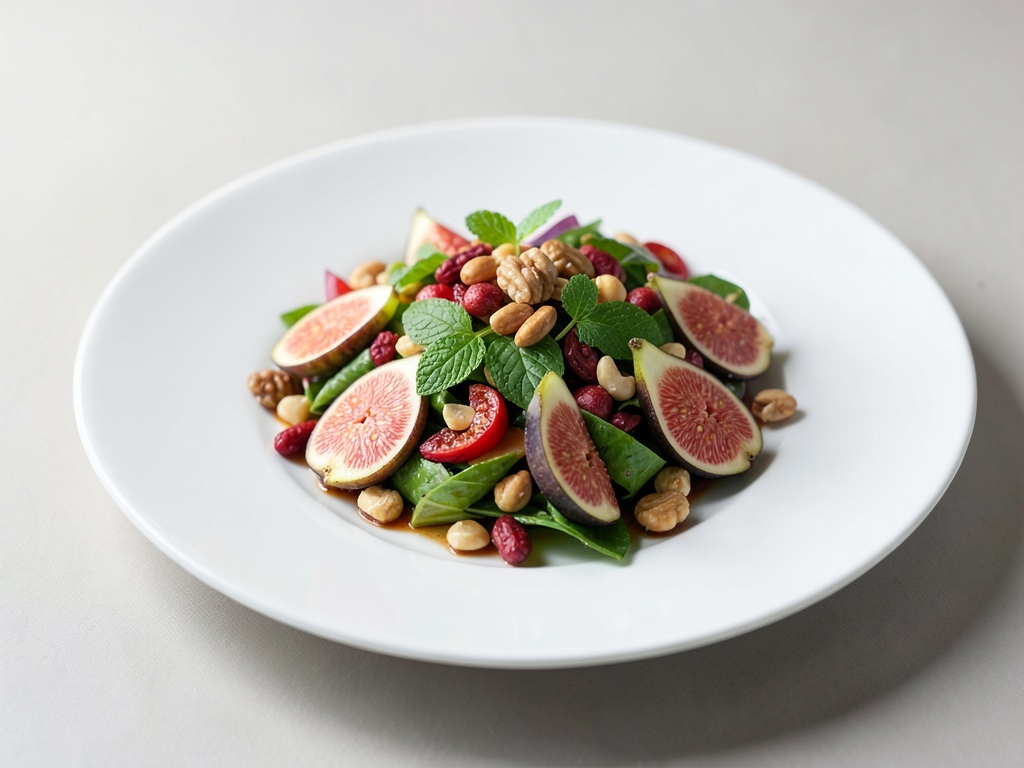 Fruchtiger Feigen-Salat mit Nüssen