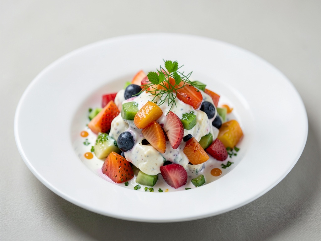 Ensalada de frutas con yogur