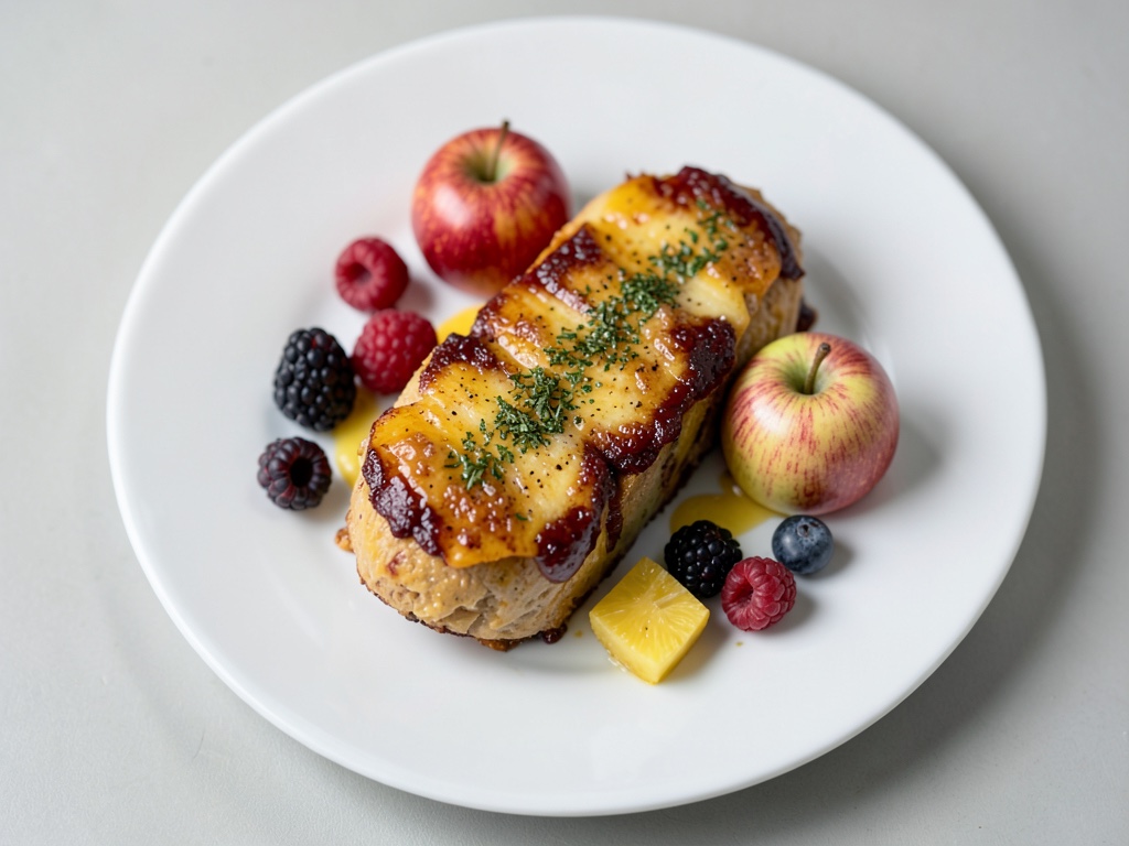Frutta speziata in bicchiere