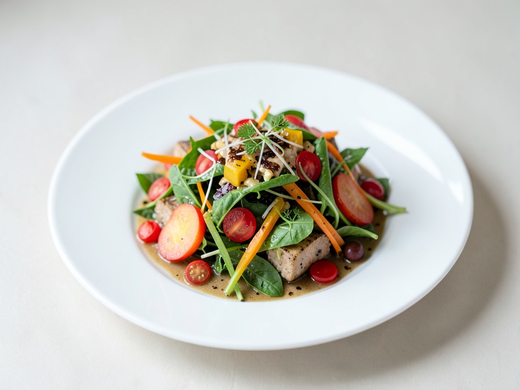 Insalata di verdure primaverili allegra