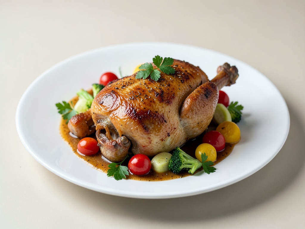 Pollo al forno con verdure