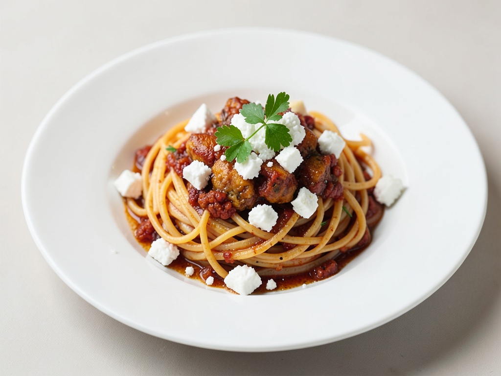 Ofen-Spaghetti mit Feta