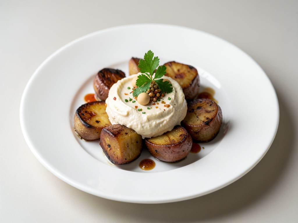 Verdure radicate arrosto con crema di anacardi
