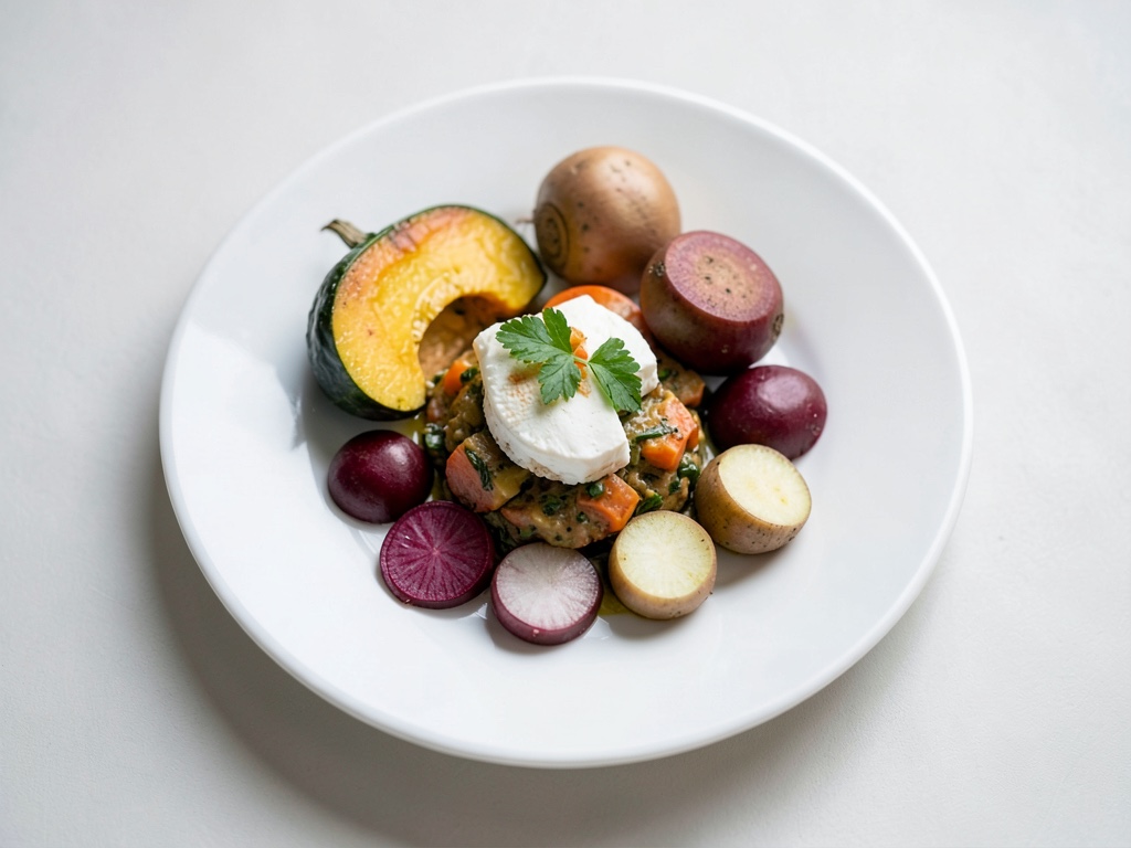 Halloumi avec légumes rôtis