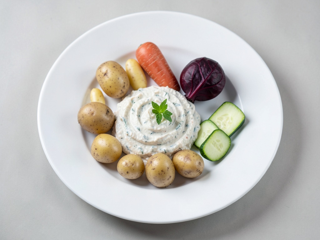 Verdure al forno con dip allo yogurt