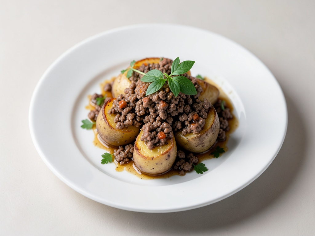 Patate al forno farcite con carne macinata