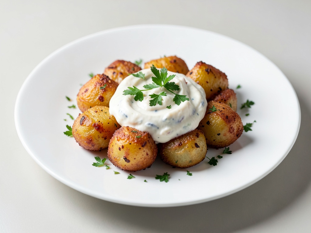 Patate al forno croccanti con crema di mascarpone