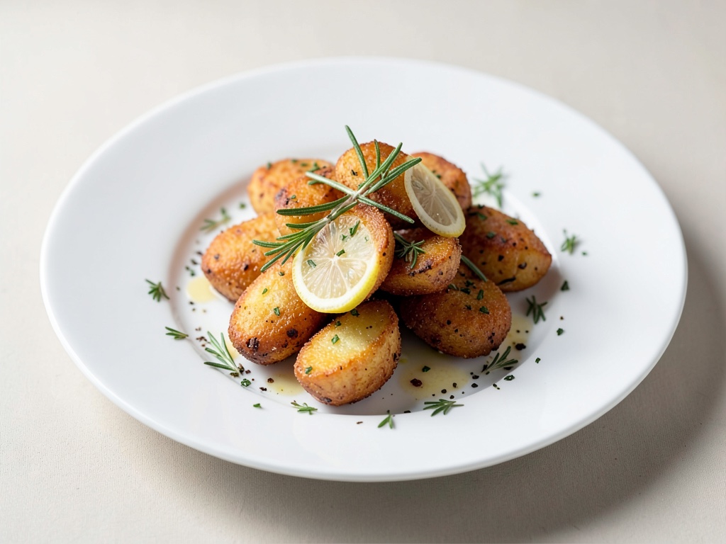 Patate croccanti al forno con rosmarino e limone