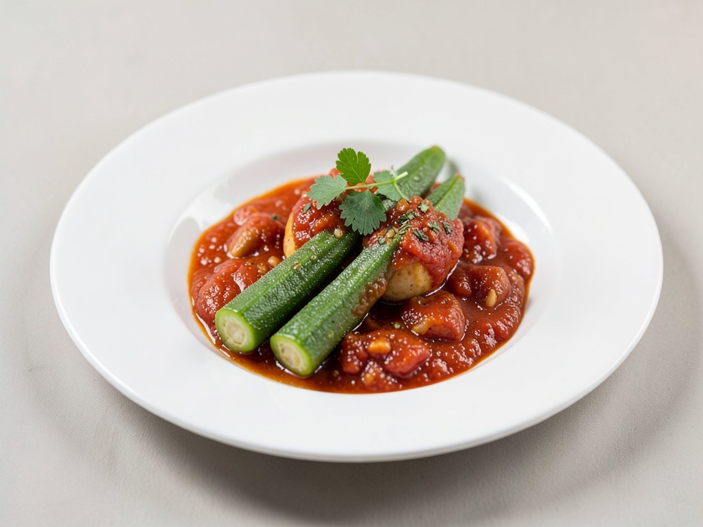 Okra in salsa di pomodoro