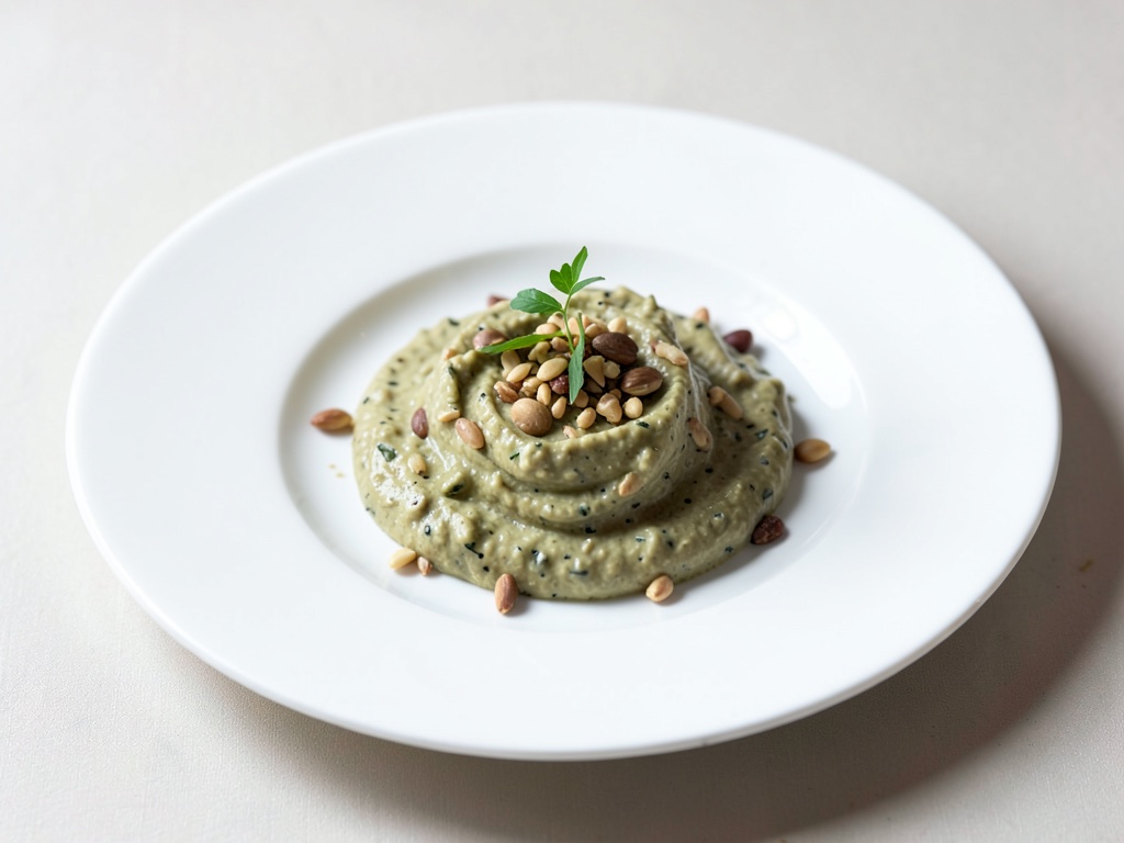 Dip cremoso alle olive con pinoli