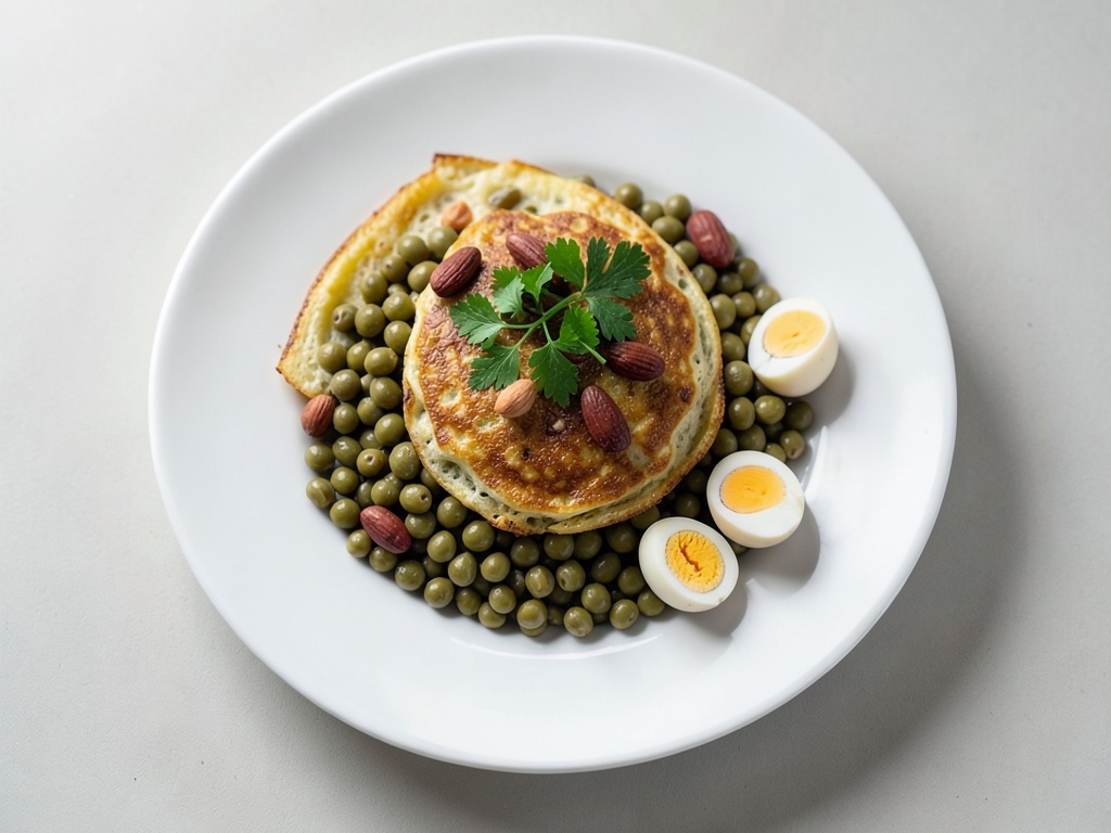 Omelette di fagioli con pinoli