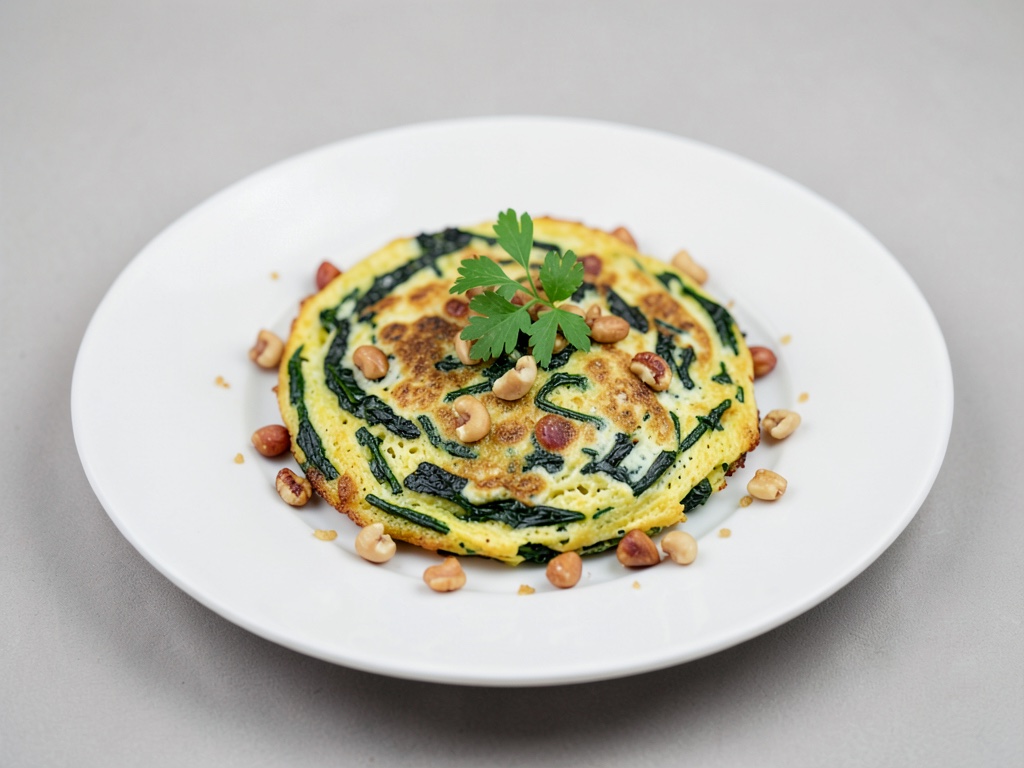 Frittata croccante agli spinaci e noci