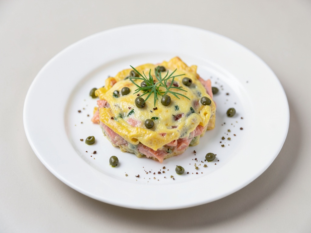 Frittata soffice al salmone con capperi