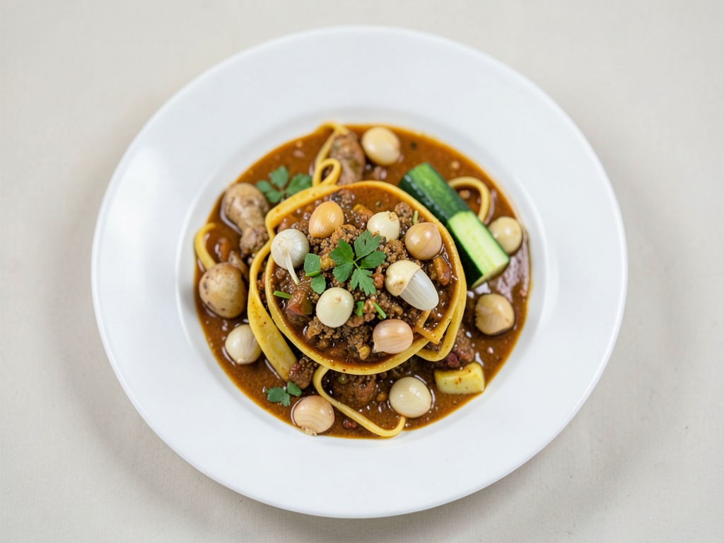 Indische Curry-Nudeln aus einem Topf