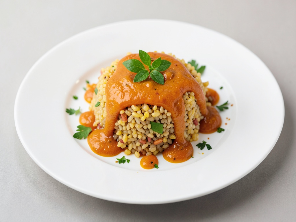 Bulgur fruttato con condimento all'arancia