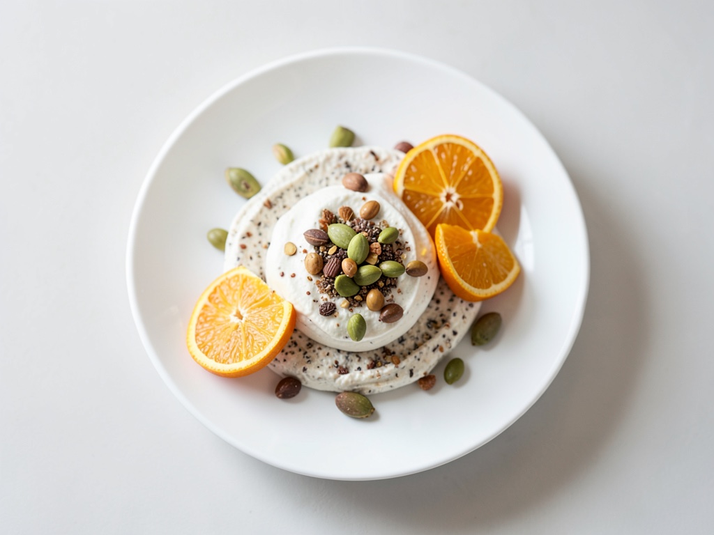 Pudding al chia alle arance con pistacchi