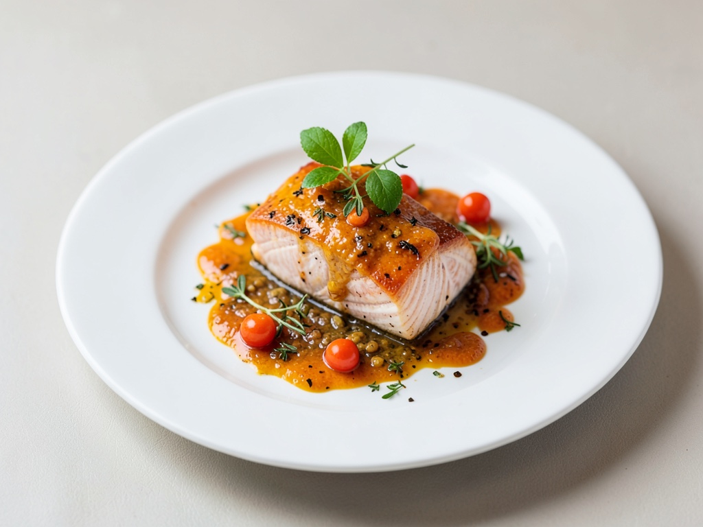 Lachs mit Orangen-Marinade