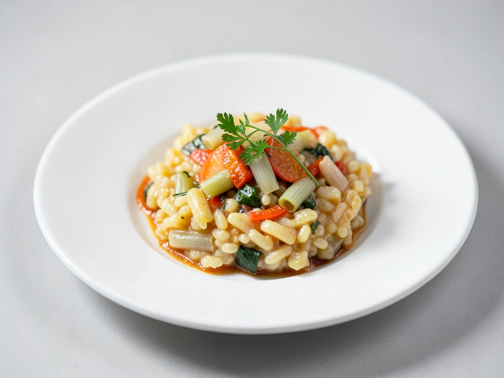Risotto mit Lauch und Orangen