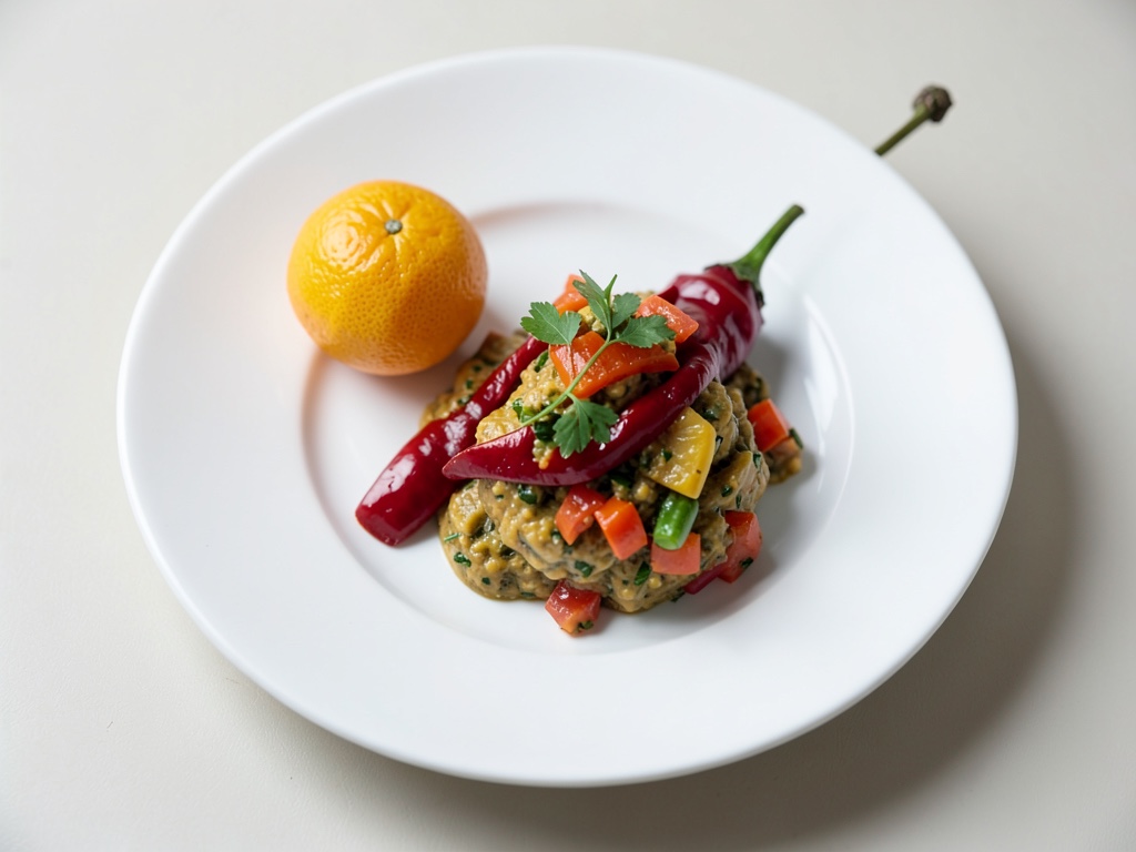 Vinaigrette all'arancia e peperone