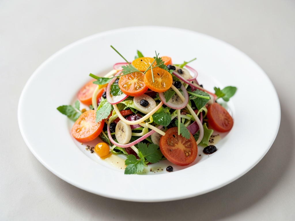 Ensalada fresca de brotes de naranja