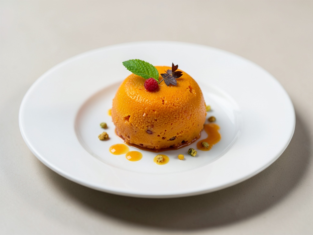 Crème glacée à l'orange fruitée